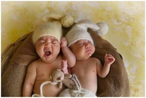Twin Newborn Session Virginia | Arya & Kay