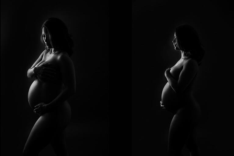 Stunning Black & White Maternity